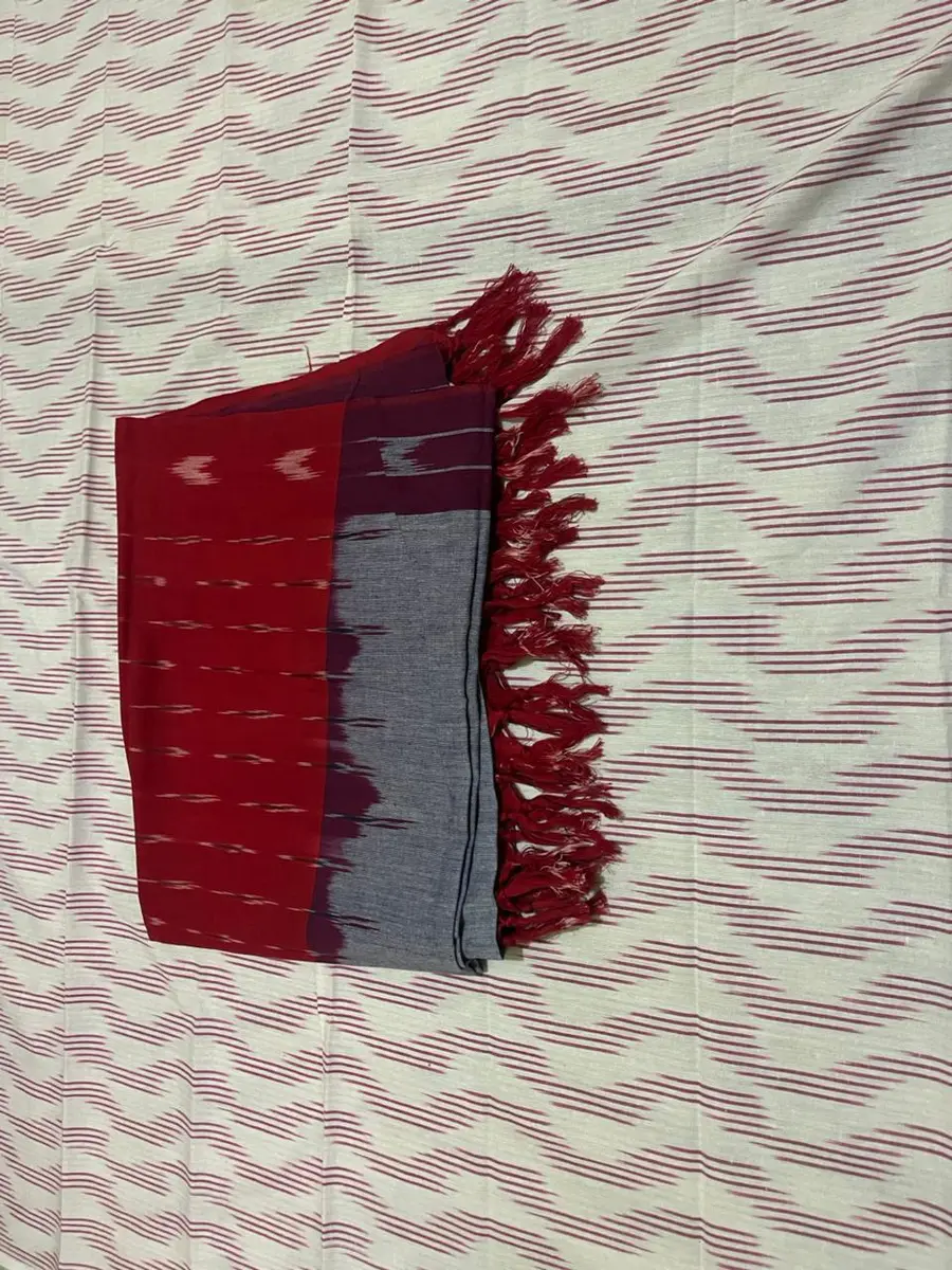 Product image: red and gray scarf or stole